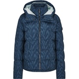 Ziener Damen TUSJA Ski-Jacke/Winter-Jacke | warm, atmungsaktiv, wasserdicht, leaves navy print, 44