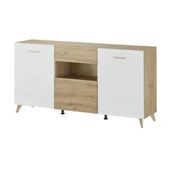 Sideboard  Brenna , weiß , Maße (cm): B: 173 H: 87,5 T: 41,5