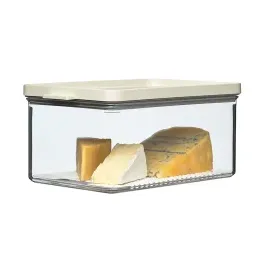 Mepal Omnia Käsedose 2,0 Liter transparent Deckel nordic white