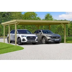 Doppelcarport Kuba Grün
