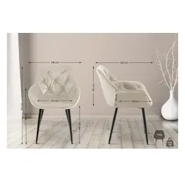 CLP 4er Set Stuhl Tanna Samt