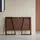 Tikamoon Schreibtisch Philips Teakholz massiv / Braun