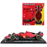 Burago 18-26852 - Formel 1 KIT Ferrari SF23 schwarz-rot 1:24