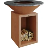 Ofyr Feuerplatte Ø 100 cm Corten