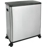 Svita SR2X30 Sensormülleimer Abfalleimer 2fach 60l inkl. Inneneimer Räder Silber