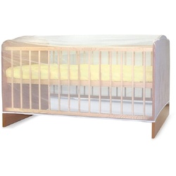 Lorelli Moskitonetz Insektenschutz Babybett 120 x 60 cm Befestigung Gummiband transparent