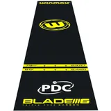 WINMAU Dartmatte Pro Zone Essential 8214 schwarz/gelb 300 x 60 cm