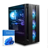 dcl24.de Gamer PC Ryzen 5 7600X3D, RX9070, 32GB RAM, 1TB SSD Gaming-PC (AMD Ryzen 5 AMD Ryzen 5 7600X3D, RX9070, 32 GB RAM, 1000 GB SSD, Luft, Windows 11 Pro, WLAN) schwarz