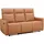dorel home 3-Sitzer DOREL HOME "Lugo, Kinosofa mit Reclinerfunktion in Kunstleder und Webstoff", braun (cognac), B:180cm H:102cm T:86cm, Sofas, mit manueller Relaxfunktion in 2 Sitzen