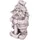 deluke Gartenfigur THEO Zwerg Kunststoff Weiß 39x19x22cm Gartendeko Outdoor Figur