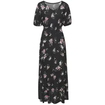 VIVANCE Maxikleid Blumendruck Schwarz 46