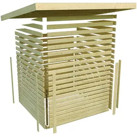 Karibu Glücksburg 3 2,09 x 2,13 m natur