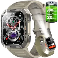 Smartwatch Herren Damen Wasserdicht Fitnessuhr mit Schrittzähler für Android iOS