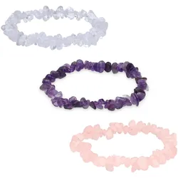 Splitterarmband-Set I Dreiklang – Ruhe, Liebe & Klarheit