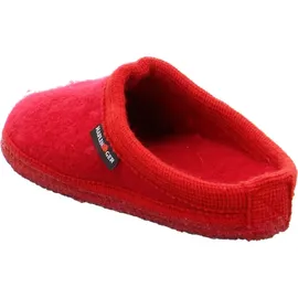 HAFLINGER Walktoffel Alaska Damen Herren Hausschuhe Pantoffeln, Größe:40 EU, Farbe:Rot - Rot