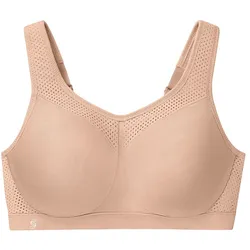 GLAMORISE Nahtloser Sport-BH für hohe Belastung - Kaffee 100E Damen 