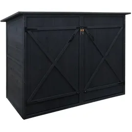Proregal Fahrradgarage 1er Fahrradbox Anthrazit 184x152x98 cm