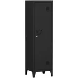 [en.casa] Einzelspind Kurikka 137x38x38 cm Schwarz