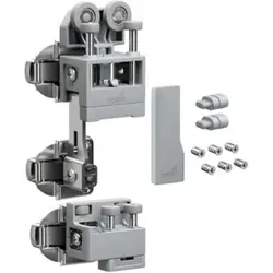 Hettich Set WLL PC, schwer, o. SA , links, grau