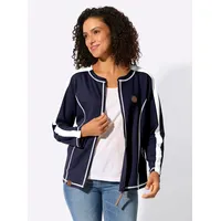 Casual Looks Shirtjacke in Blau-Weiß 50