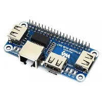 Waveshare Ethernet / USB HUB HAT für Raspberry Pi Zero, 1x RJ45 3x USB