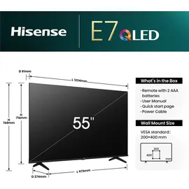 Hisense 55E77NQ 55 Zoll QLED 4K TV