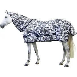 Covalliero KERBL RugBe Zebra Fliegendecke Ekzemerdecke Pferdedecke mit Halsteil