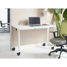 Beliani Zusammenklappbarer Schreibtisch CAVI 120 x 75 x 60 cm Weiß