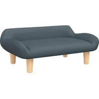 vidaXL Kindersofa vidaXL 70 x 40 x 24 cm Kiefer grau