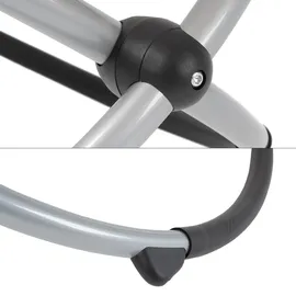 ECD Germany Schaukelliege 2er Set 200 x 60 x 80 cm Hellgrau