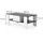 Vicco Wilmut Anthrazit/Weiß Holzwerkstoff 89,8 x 46,4 cm