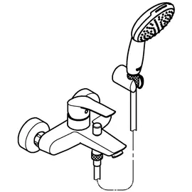 Grohe Eurosmart Einhandwannenmischer Chrom