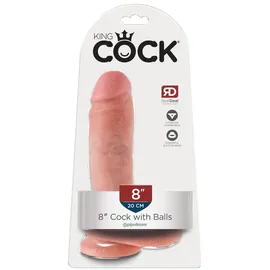KING COCK with Balls Dildo 20.3 cm