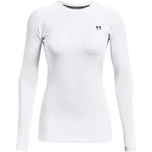 Under Armour ColdGear Authentics langarm Sportshirt Damen 100 white/black XL