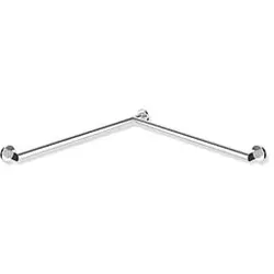 Hewi System 900 Duschhandlauf 900.35.10440 Edelstahl verchromt, 765 x 765 mm, Ausführung links