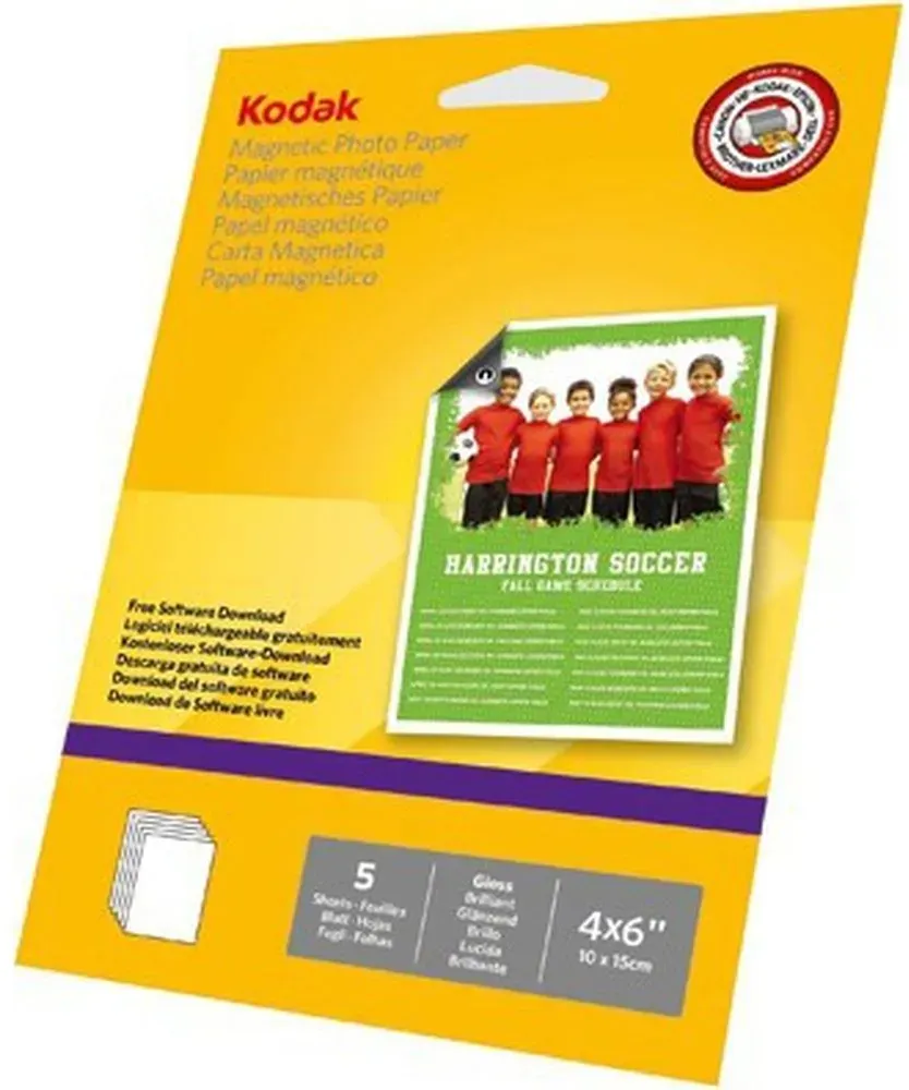 Kodak inkjet magnetic cards, 10x15, 5 sheets