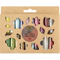 Folia Bio Glitter und Pailletten-Set Rainbow L 20 Farben