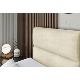 altdecor Boxspringbett BOXI3-Z KING 200 x 200 cm H3/H4 Beige