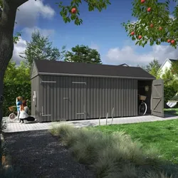 PLUS Classic Geräteraum 3 Modulen m/2 Räumen/Einzeltür u. Doppeltür u. Fassade