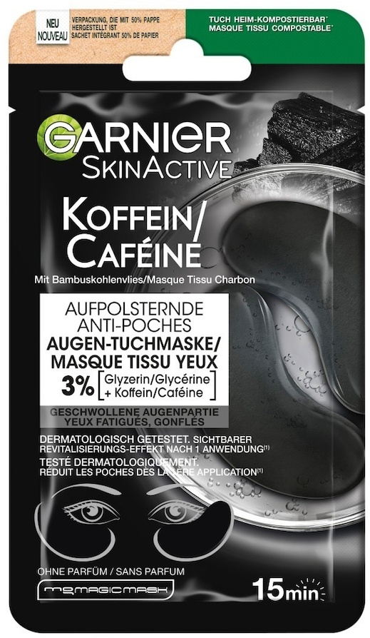 Garnier Skin Active Koffein aufpolsternde Augen-Patches Tuchmasken 5 g