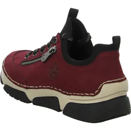 Rieker Sneaker in Schwarz/Bordeaux | Gr.: 38