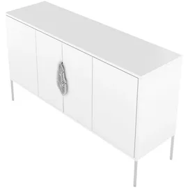 skandica Sideboard 138 x 79 cm Weiß