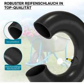 Wiltec Schlauch für Rasenmäherreifen 16 x 6,50 – 8