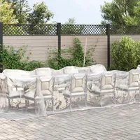VidaXL Transparente Plane mit Ösen 3x10 m Polyethylen
