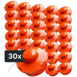 Nemaxx NEMAXX® FS1 Tap & Go Fadenkopf Tippautomatik Doppelfaden 30er-Set – Motorsense/Freischneider – M10x1,25 Linksgewinde, Schnittkreis 380 mm – ...