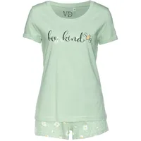 vivance dreams by lascana Shorty Pyjama jade-gemustert 40/42