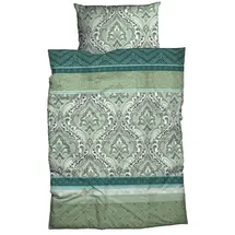 Casatex Bettwäsche Verena 155 x 220 cm Biber Salbei