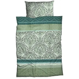 Casatex Bettwäsche Verena 155 x 220 cm Biber Salbei