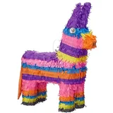 Relaxdays 3 x Pinata Esel Lila,Orange,Pink