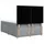 vidaXL Boxspringbett 140 x 200 cm Hellgrau